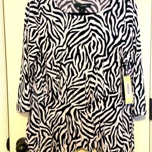 Sassy zebra print with fringe!